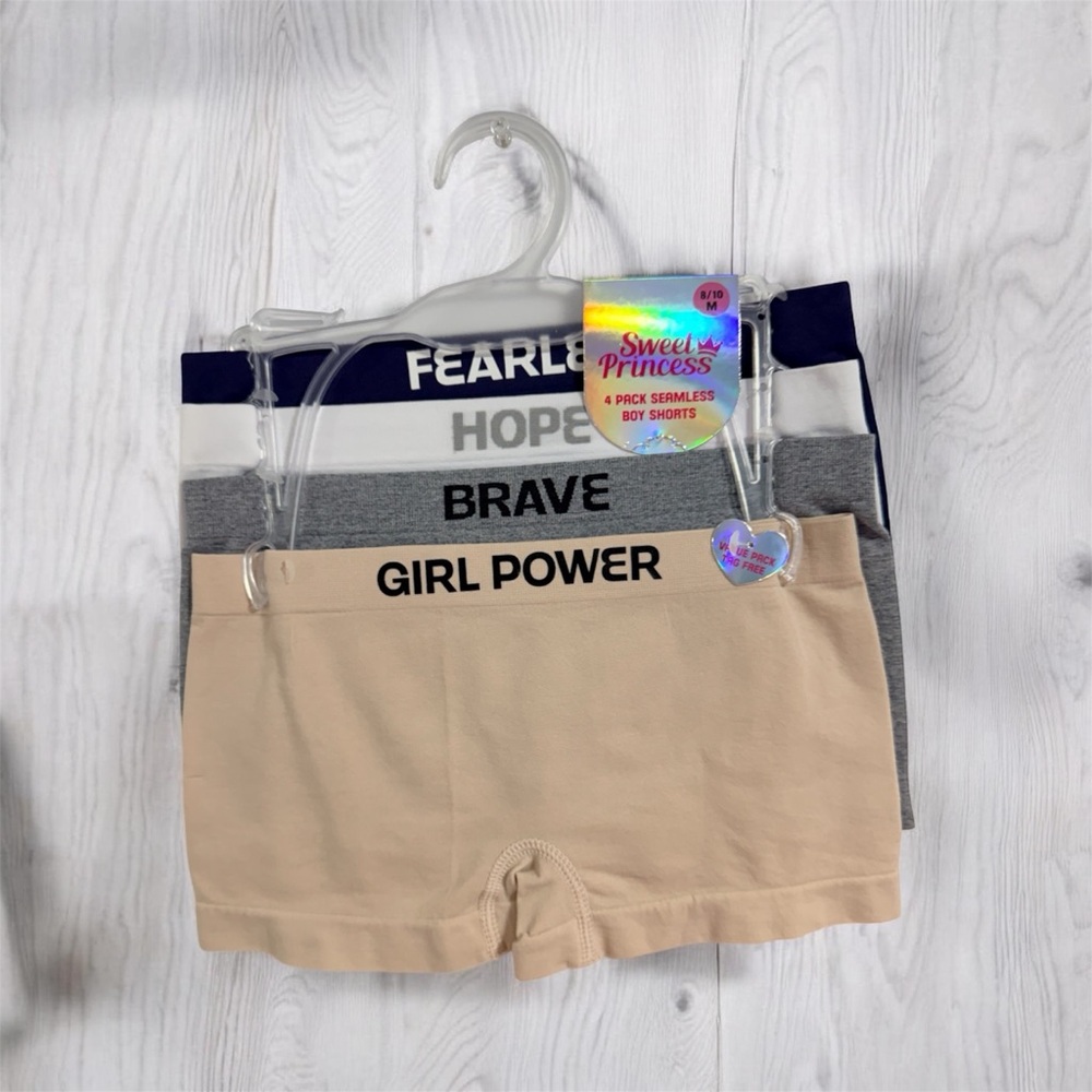 Seamless Boy Shorts - Tan, Gray, and Purple